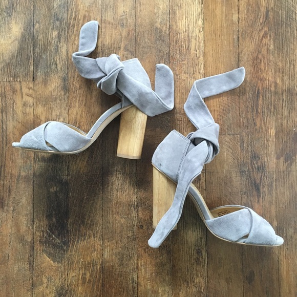 Splendid Johnson Gray Block Heel Sandals - Picture 5 of 7